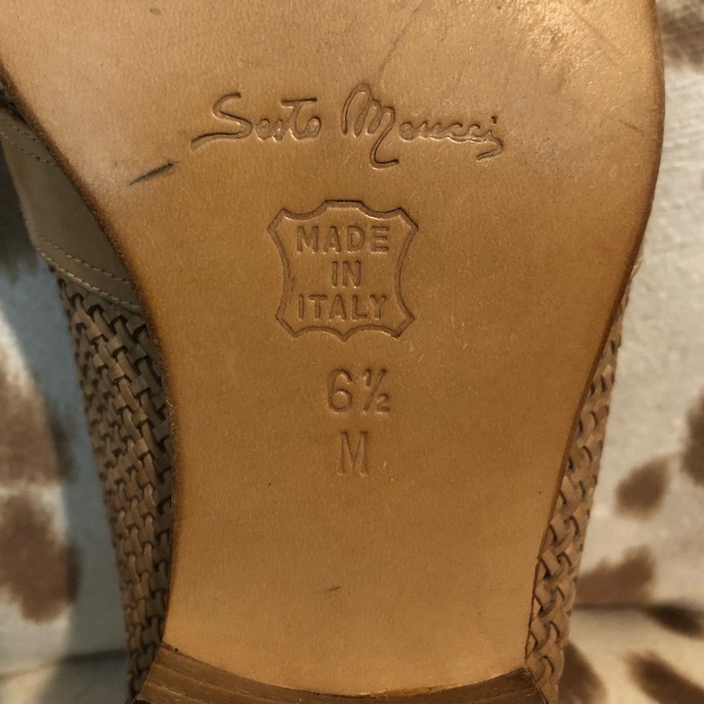 Seating Meucci Woven Leather Loafers-EUC - Picture 6 of 7